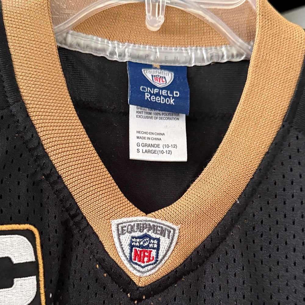 Reebok Black and Gold Sports Jersey - Picture 2 of 7